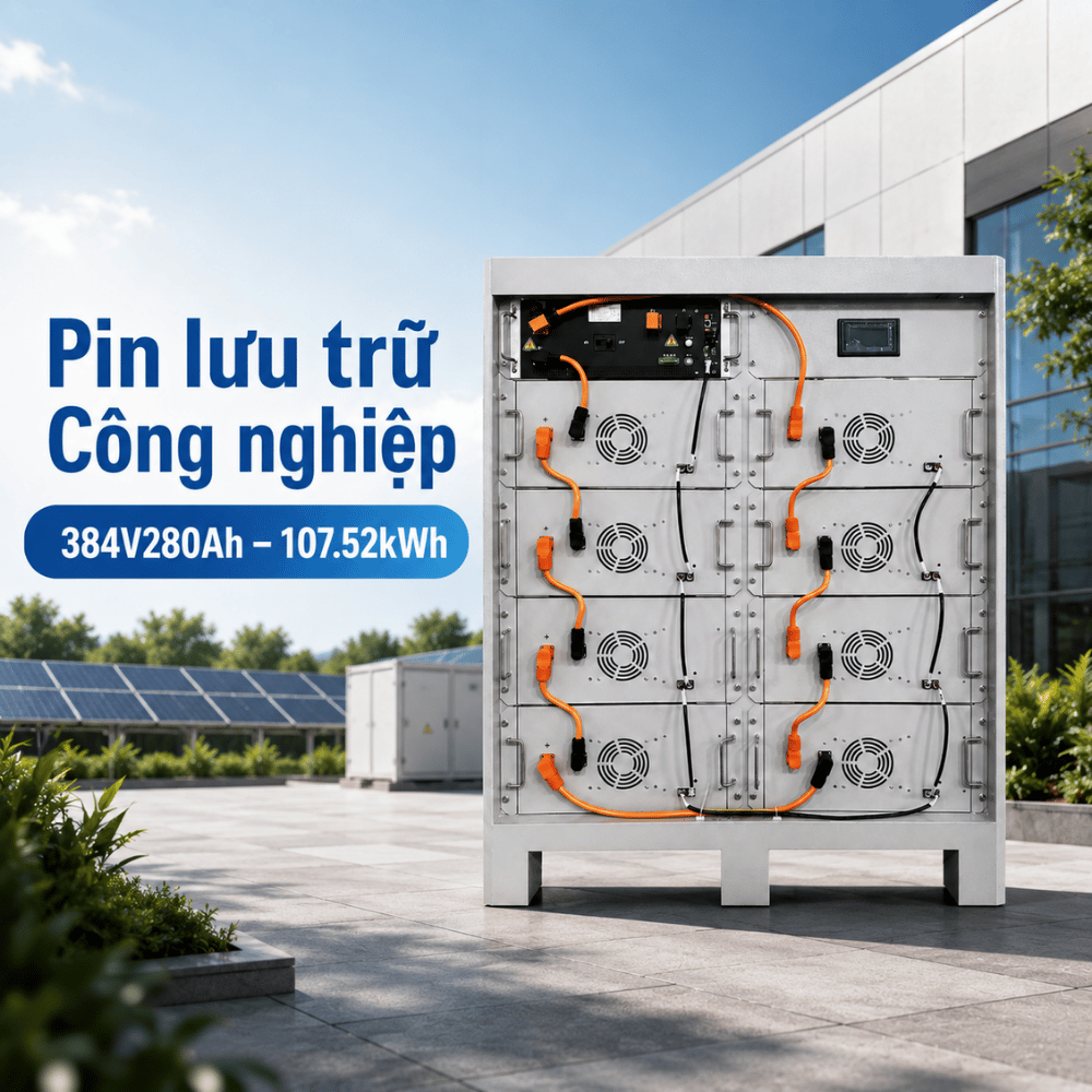 Pin lưu trữ Công nghiệp & Thương mại Plus CQ 384V280Ah – 107.52kWh