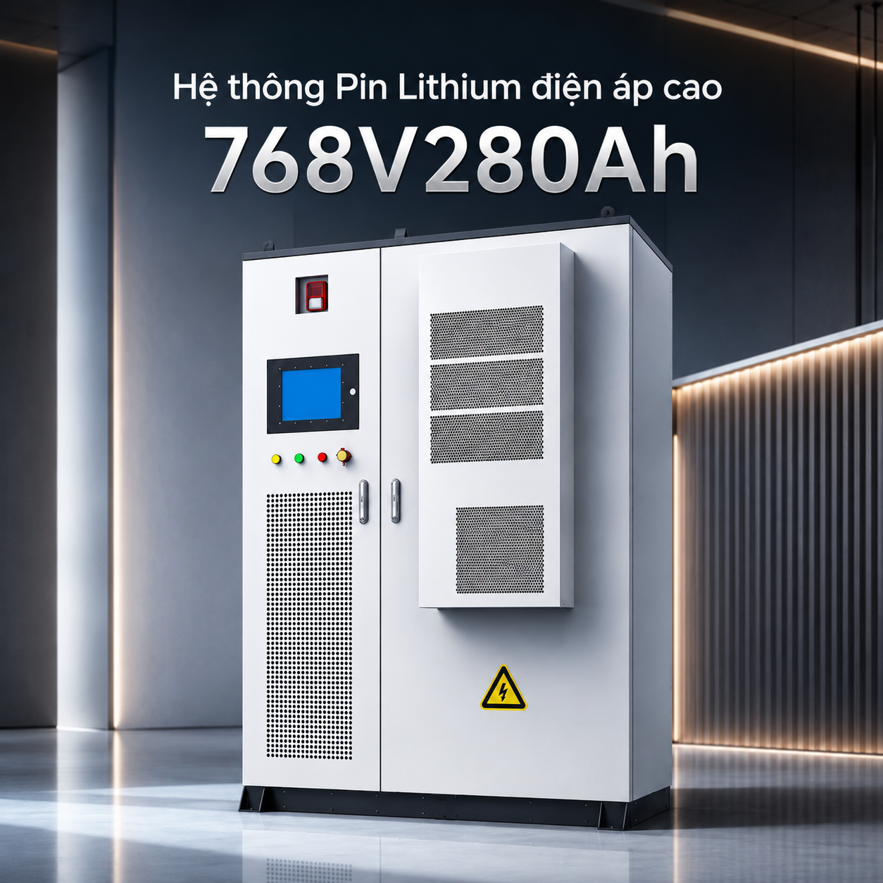 Pin lưu trữ Công nghiệp & Thương mại Plus CQ 768V280Ah – 215kWh